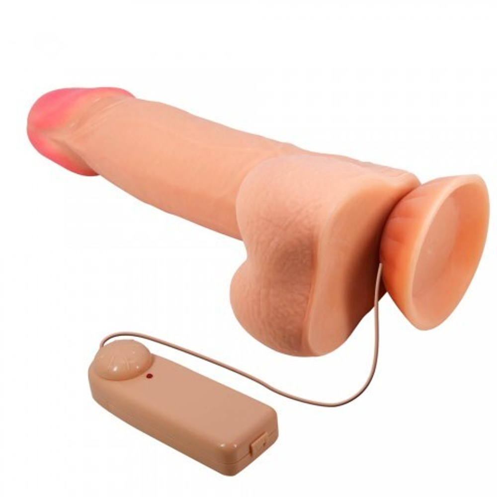Реалистичный вибратор Cass с пультом на проводе, 21,8 см