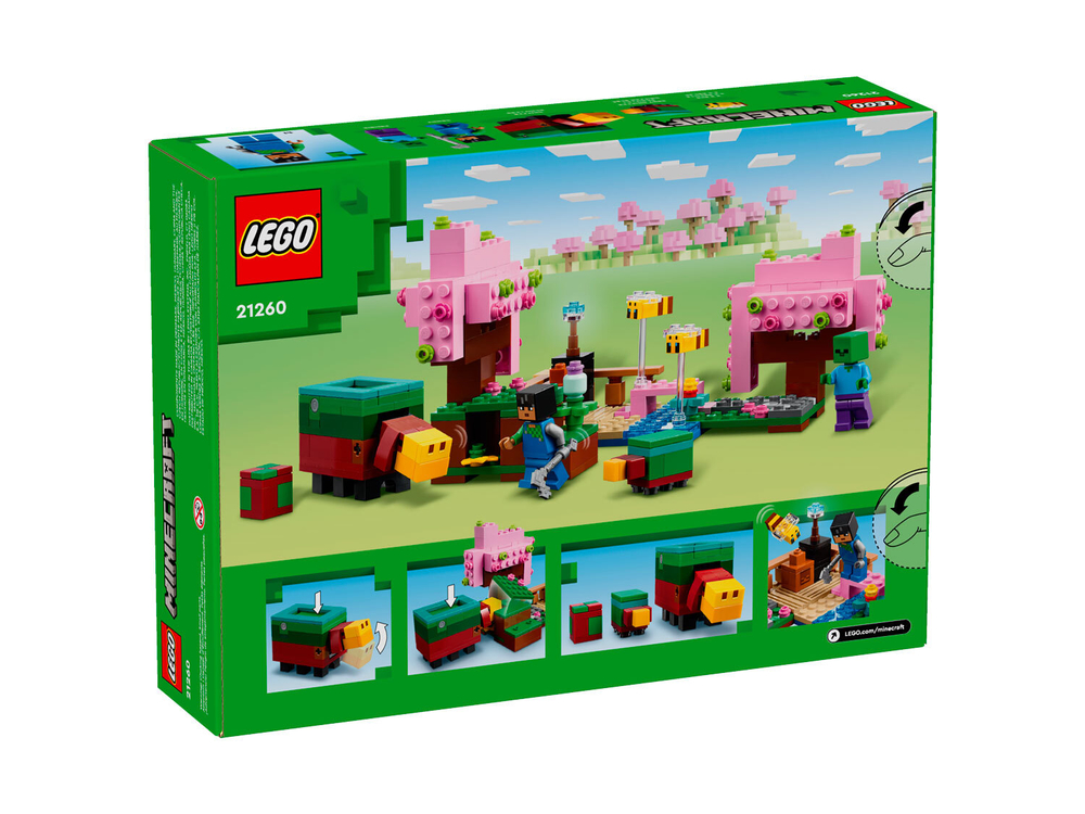 LEGO Minecraft 21260 «Сад цветущей вишни» — биом, постройки и мобы