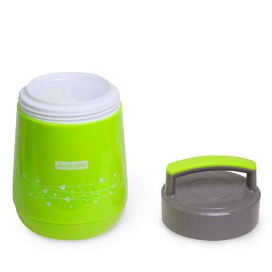 Термос пищевой 1400 мл. со стеклянной колбой Kamille KM-2022 пластиковый корпус