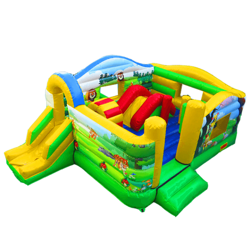 Надувной батут "Охотники джунглей"