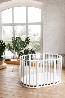 Кровать трансформер 8 в 1 "Бриджит" детская круглая