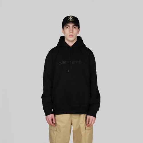 Толстовка мужская Carhartt WIP Hooded Sweatshirt артикул:I030230_black - купить в магазине Дайс