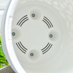 Кашпо Блоссом 8,3л, серый жемчуг/белый