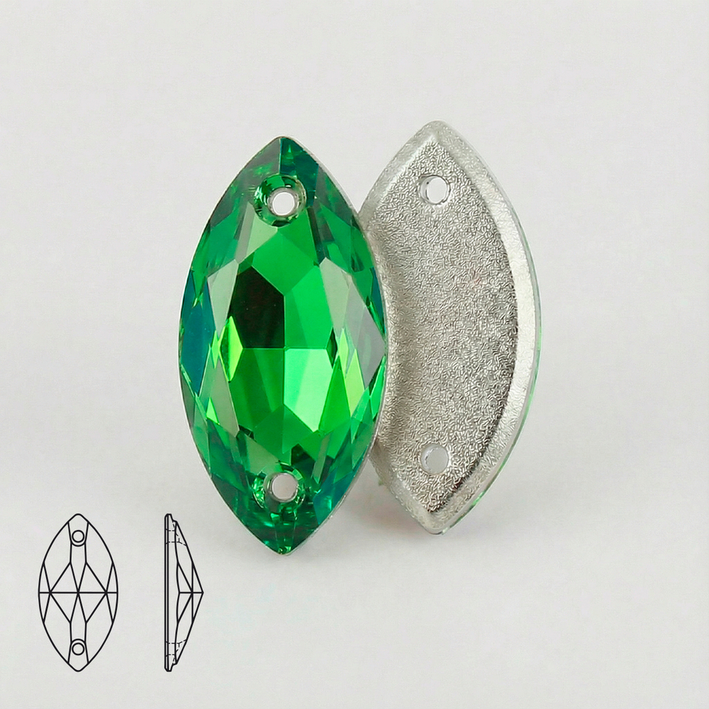 Страза Navette Peridot