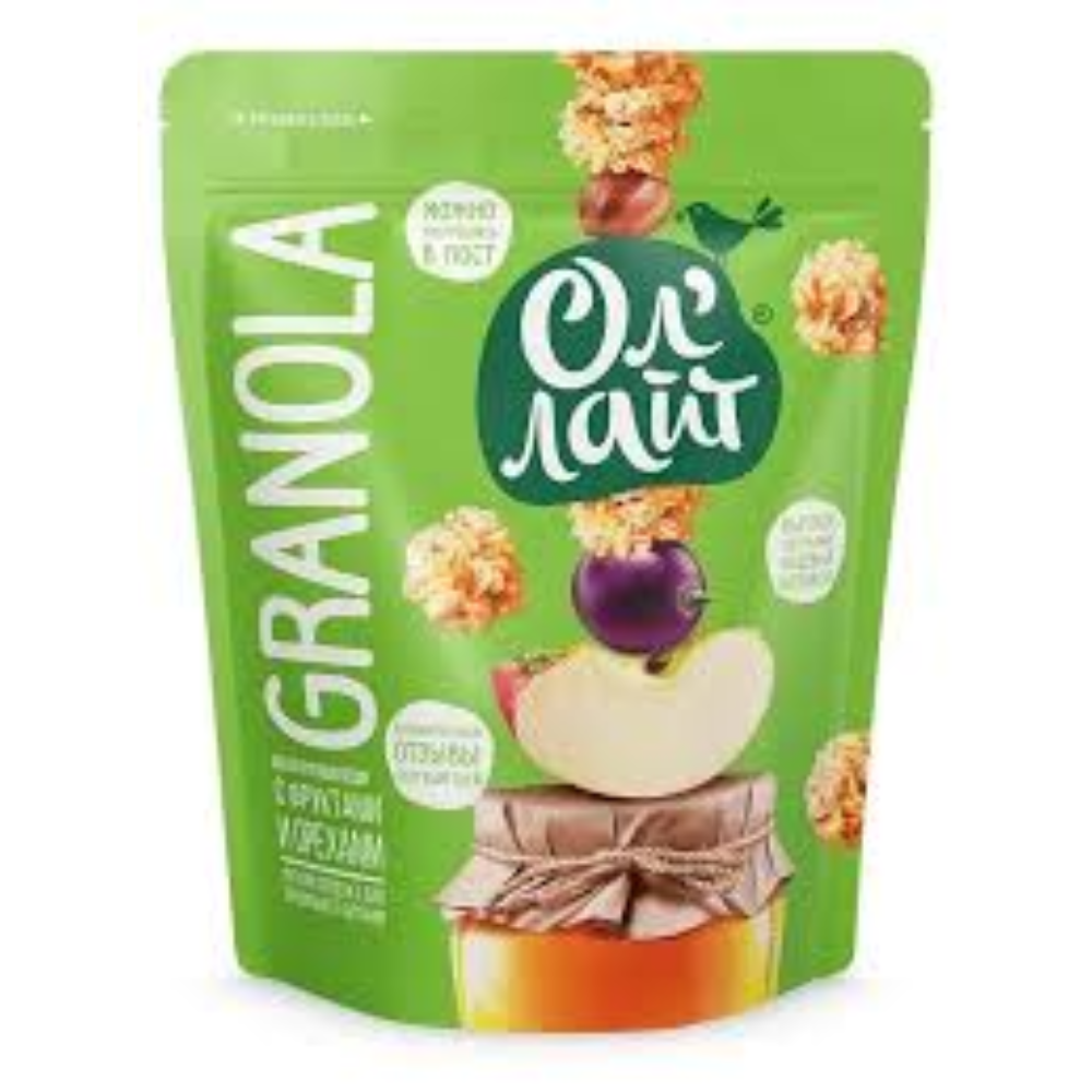 Мюсли медовые Ол Лайт с фруктами и орехами 280 гр