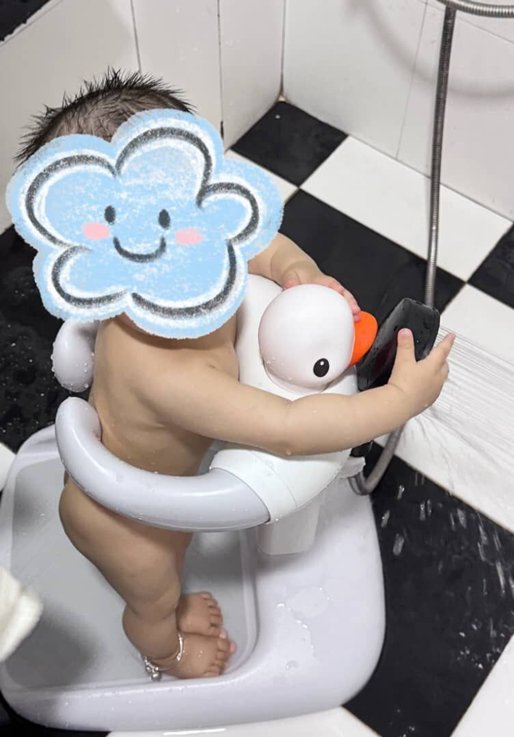 Детская подставка для купания "Duck Bathing Statio