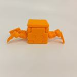 Игрушка робот-паук трансформер, оранжевая