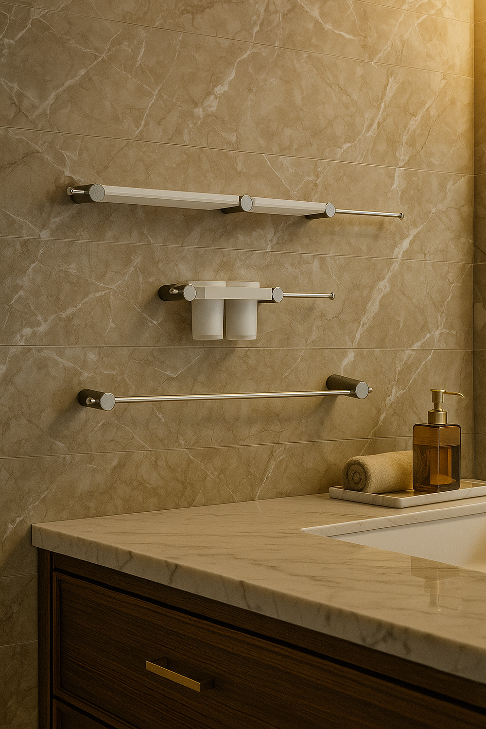 Набор STWORKI Стокгольм S36388CRW трансформер, хром, полки белые