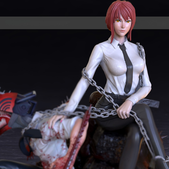 Makima and Denji - Chainsaw Man