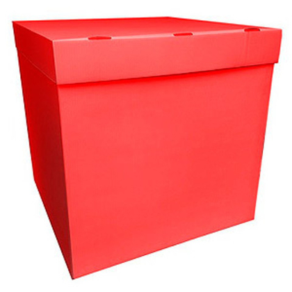 Коробка для шаров (красный). 70см.*70см.*70см.