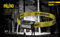 Фонарь налобный Nitecore NU10, Black