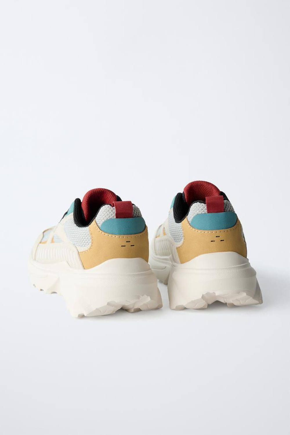 ZARA ОБЪЕМНЫЕ КРОССОВКИ, РАЗНОЦВЕТНЫЙ