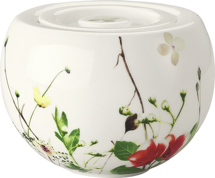 Сахарница Rosenthal Brillance Tajemniczy Ogrod с крышкой, костяной фарфор, 10,5 см, белая
