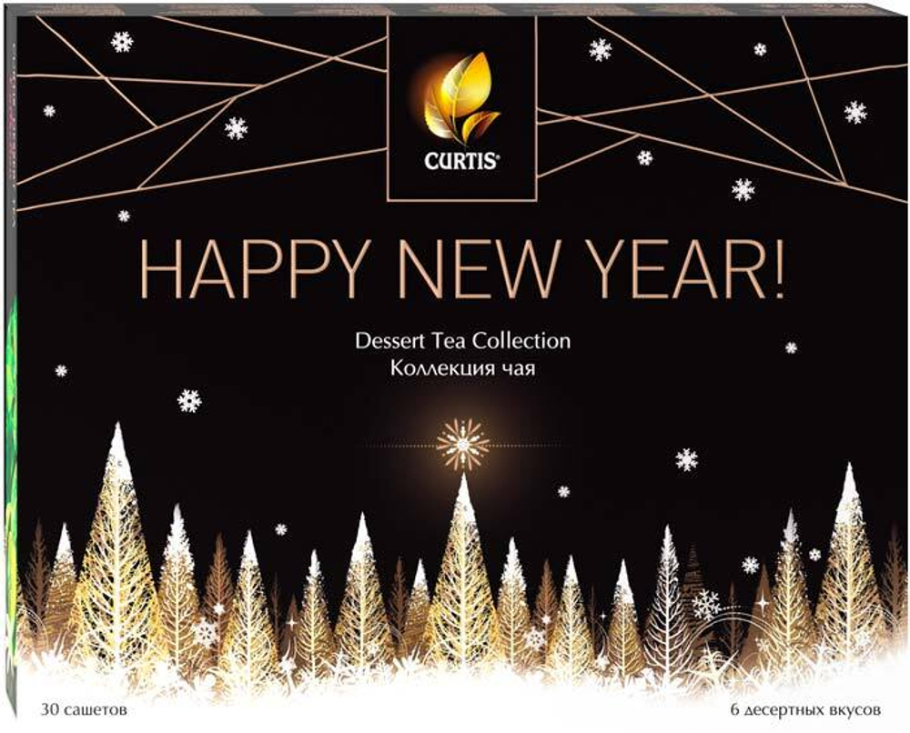 Чай черный Curtis Dessert tea Collection в пакетиках 30 штук