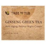 Tree To Tub, Ginseng Green Tea, антивозрастной ночной крем с ретинолом, 10 мл (0,34 жидк. унц.)