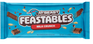 Шоколад Feastables Mr. Beast молочный с воздушным рисом