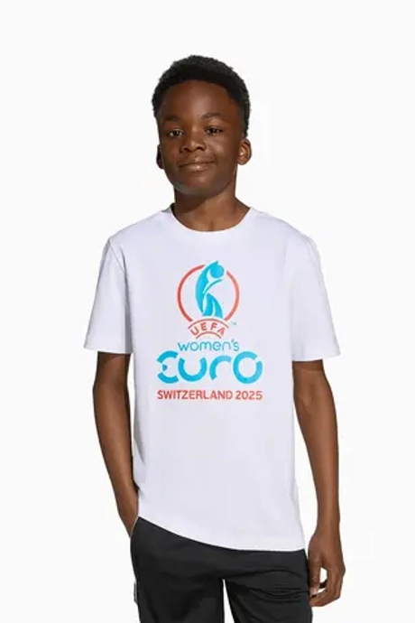 Футболка adidas UEFA Women's Euro 2025 Tee Junior - белый