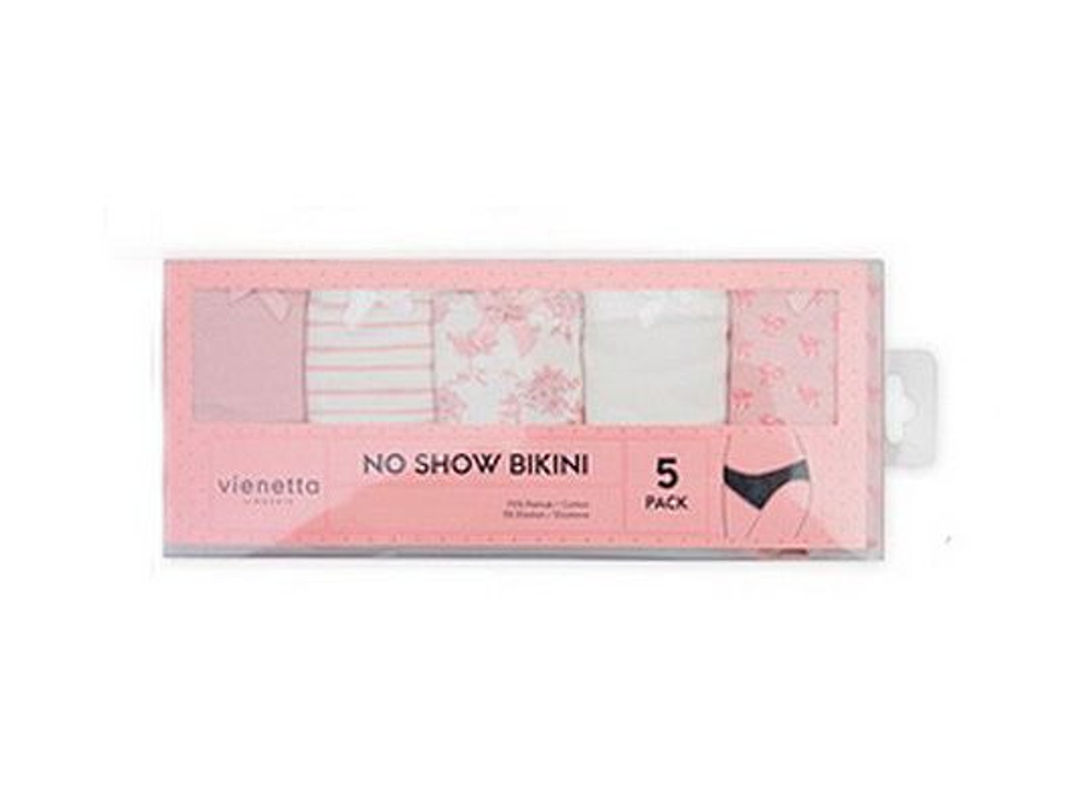 Набор из 5 трусиков-слип средней посадки (Размер: S) (Цвет: разноцветный)