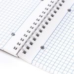 Тетрадь А4, 96 листов, BRAUBERG ЭКО, гребень, клетка, обложка картон, ОДИН ЦВЕТ, 401882