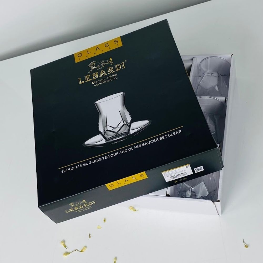 Lenardi 588-721 Чайный набор 12пр. 140 мл в под.уп.(х8)Стекло