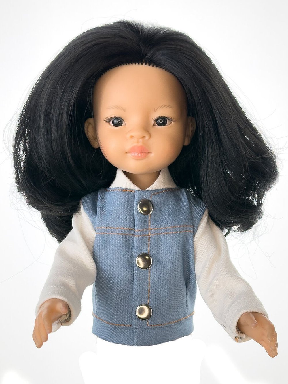 Джинсовый бомбер и рюкзак для кукол Paola Reina 32 см (1011)