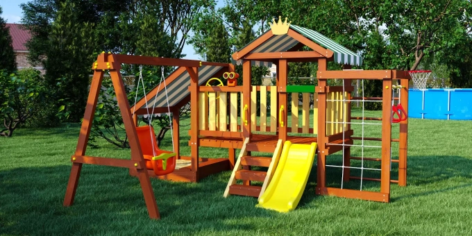 Деревянная игровая площадка для малышей Baby - 12 (Play)