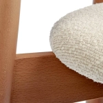 Стул полубарный Bradex Home Lucas латте букле с ножками цвета орех