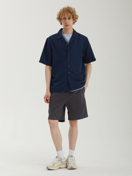 Мужская Рубашка Linen Blend Revere Collar