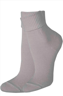 Носки женские с ослабленной резинкой (средней длины) белый/серый р.25