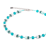 Колье Coeur de Lion Dark Green-Silver 4010/10-0548