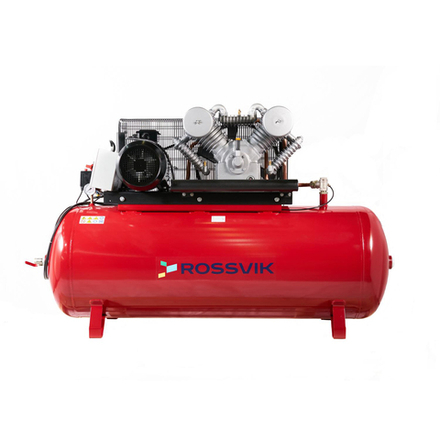 Компрессор ROSSVIK СБ4/Ф-500.LТ100, 1400 л/мин, 10 бар, ресивер 500 л, 380 В/7,5 кВт, красный