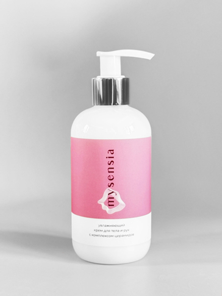 Крем увлажняющий с церамидами для рук и тела Кокос и карамель