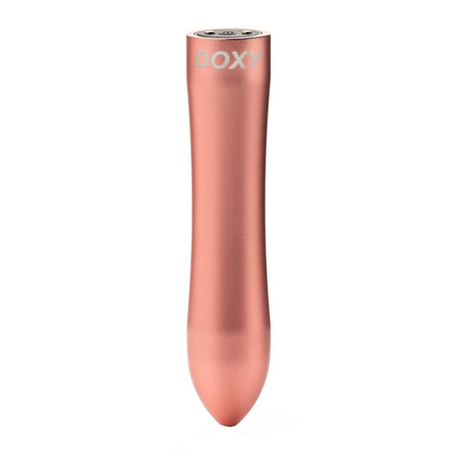 Розовая металлическая вибропуля 12см Doxy Bullet Rose Gold DXBLTRG25