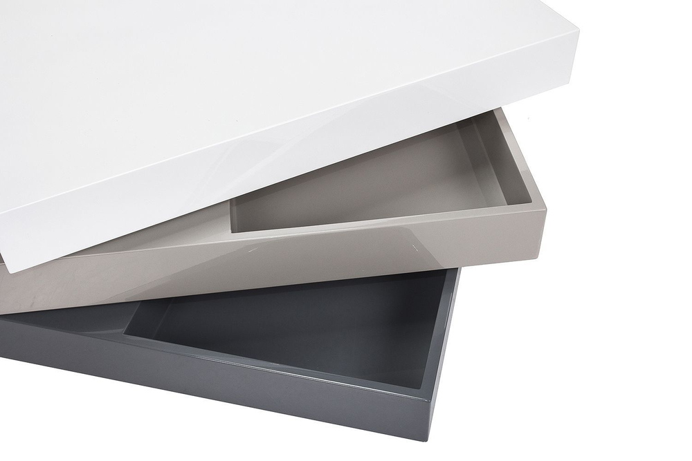 Стол журнальный СT1001 Белый/Серый