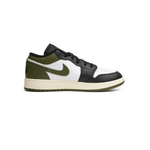 Кроссовки Jordan 1 Low GS "Black Toe Medium Olive"