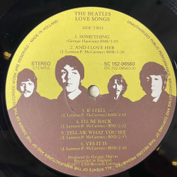 Винтажная виниловая пластинка LP The Beatles Love Songs (Holland 1977) Yesterday
