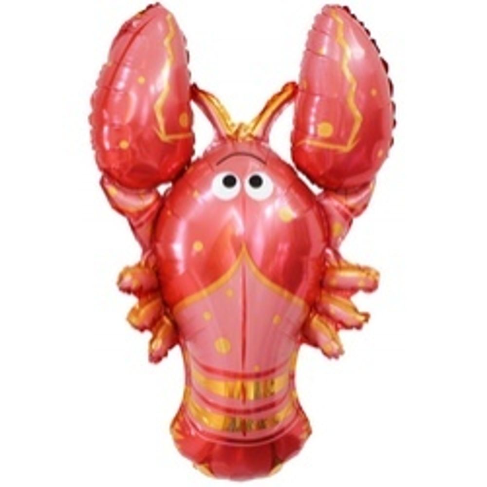 Шар с клапаном (15"/38 см) Мини-фигура, Лобстер