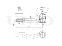 Наконечник рулевой левый UNIO SSP-10102