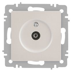 Розетка Intro Accent 6-301-06 TV одиночная, IP20, СУ, перламутр | Intro