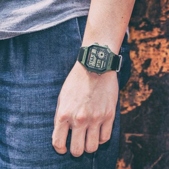 Электронные часы Casio AE-1200WHB-3B