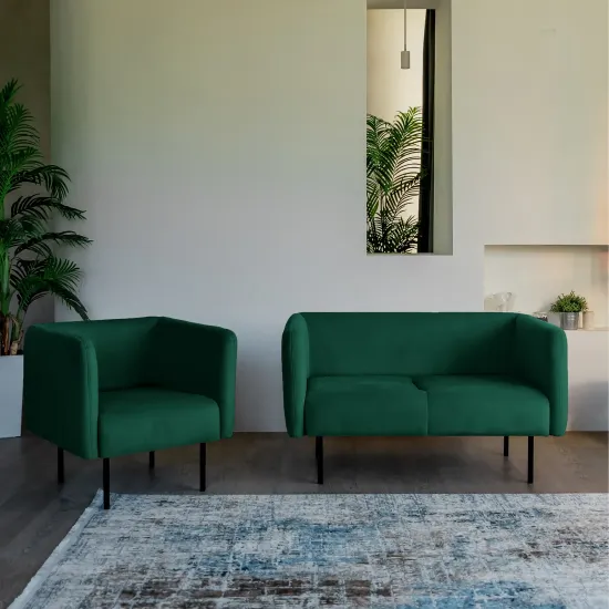 РИО Кресло тканевое зеленое