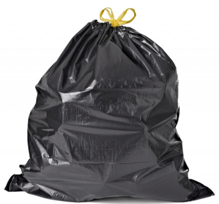 Пакеты для мусора с завязками 30 лит. 10шт/рул-30р/яш.