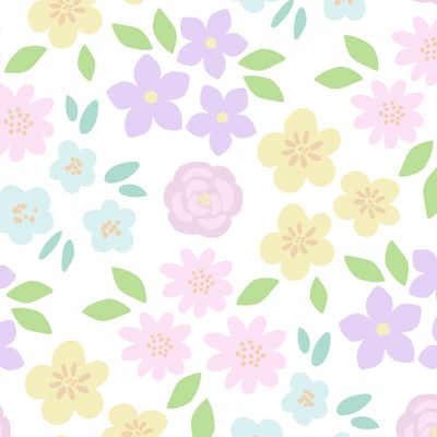 Весенние нежные пастельные цветы