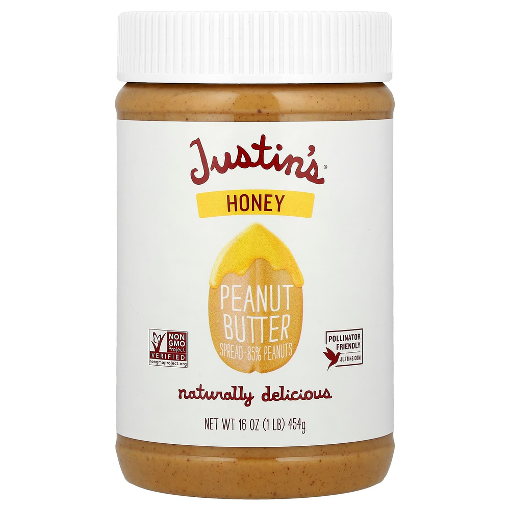 Justin's Nut Butter, Арахисовое масло с медом, 16 унций (454 г)