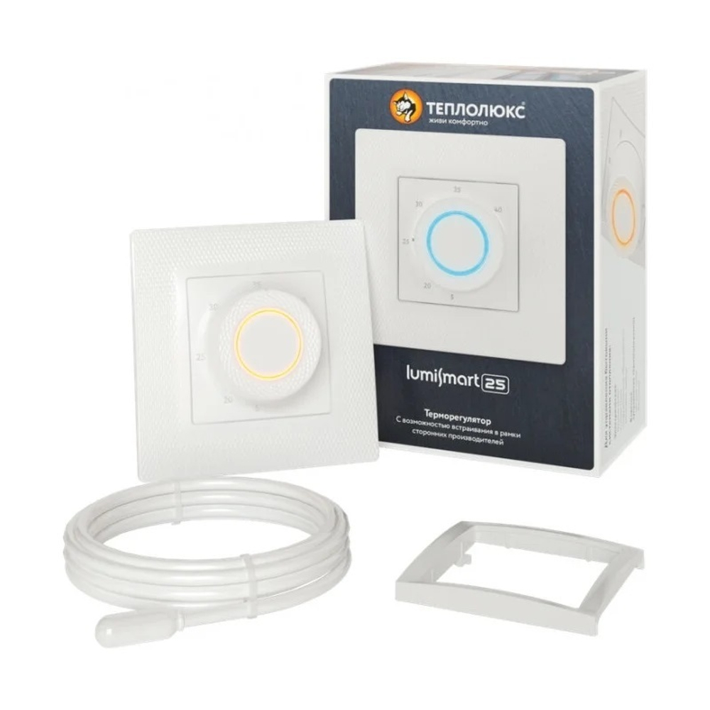 Терморегулятор Теплолюкс LumiSmart 25 белый 3,5 кВт