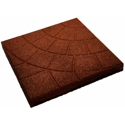 Резиновая плитка «Паутинка» 350х350х30 мм Коричневая