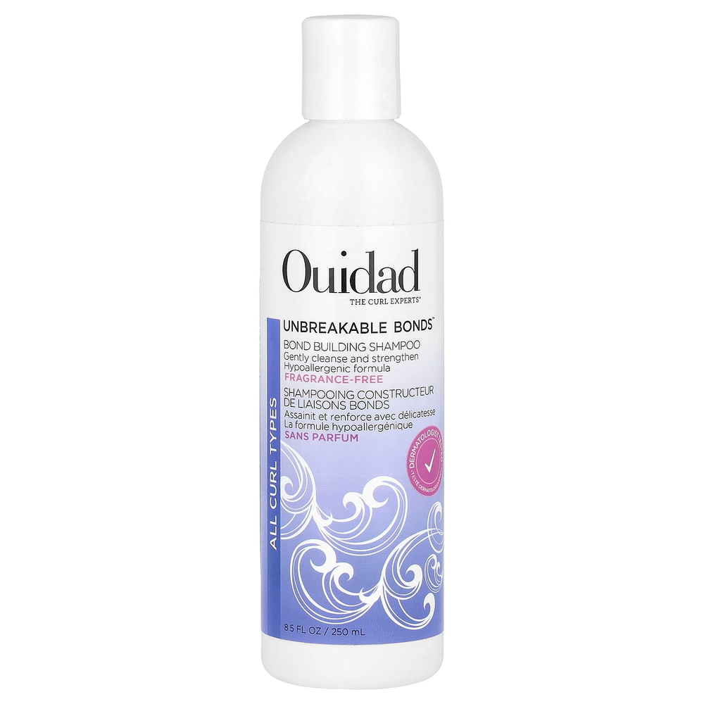 Ouidad, Unbreakable Bonds®, шампунь для укрепления бондинга, для всех типов локонов, без отдушек, 250 мл (8,5 жидк. унц.)