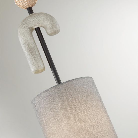 5410/1A MODERN ODL_EX24 169 черный матов./серый/металл/полирезин/ткань Подвес E14 1*40W BAGEL