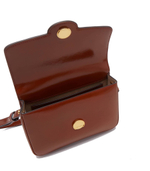 кожаная сумка через плечо robinson spazzolato convertible TORY BURCH - коричневый(143122)