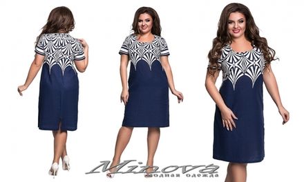 Платье 198-синий Minova